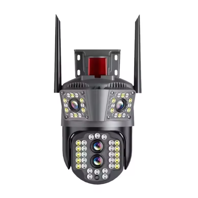 CAMERĂ DE SUPRAVEGHERE TRIPLĂ 4G 12MP – EXTERIOR/INTERIOR, ULTRA HD, 3 LENTILE, ZOOM 5X, ROTIRE PTZ, NIGHT VISION COLOR ȘI COMUNICARE BIDIRECȚIONALĂ [3]