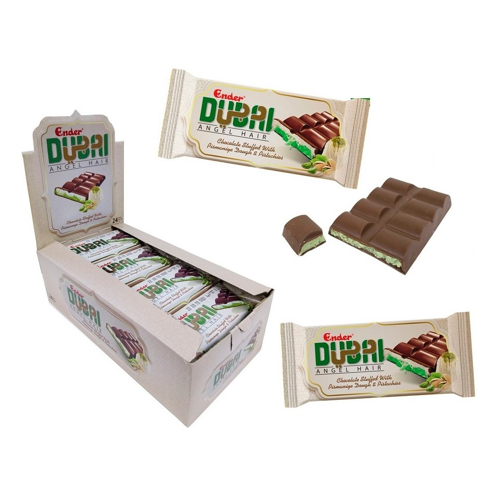 CIOCOLATĂ DUBAI CU CREMĂ DE FISTIC ȘI VATA DE ZAHAR 51G – DISPLAY 24 BUCĂȚI, DESERT PREMIUM CU TEXTURĂ KATAIF, GUST AUTENTIC ORIENTAL ȘI GLAZURĂ FINĂ, FORMAT GOURMET [3]