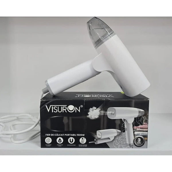FIER DE CĂLCAT VERTICAL PORTABIL VISURON 1500W – APARAT CU ABURI PENTRU HAINE, REZERVOR DETAȘABIL, ÎNCĂLZIRE RAPIDĂ ȘI DESIGN ERGONOMIC [2]