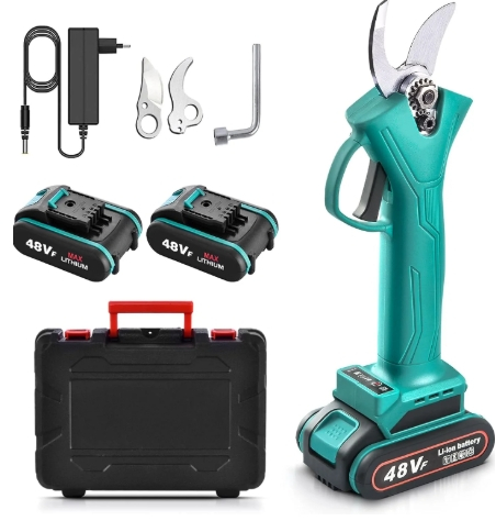 Foarfeca electrica pentru vita de vie si crengi, 2 acumulatori de 48VF 5Ah [1]
