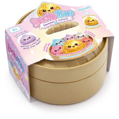 Jucărie Antistres Squishy "Steam Bunz" – Gălușcă Dim Sum cu Glitter, 6 cm [3]