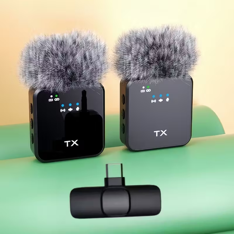 LAVALIERĂ WIRELESS PROFESIONALE F15, 2.4 GHZ, PLUG AND PLAY, PORTABILĂ – PENTRU SMARTPHONE, LAPTOP ȘI TABLETĂ, NEGRU [8]