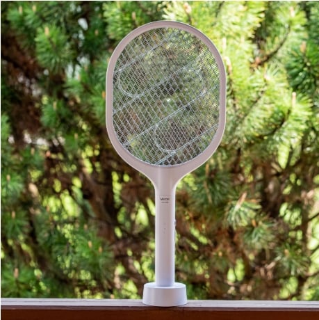 Paleta electrica reincarcabila anti tantari, insecte, cu suport si USB [3]
