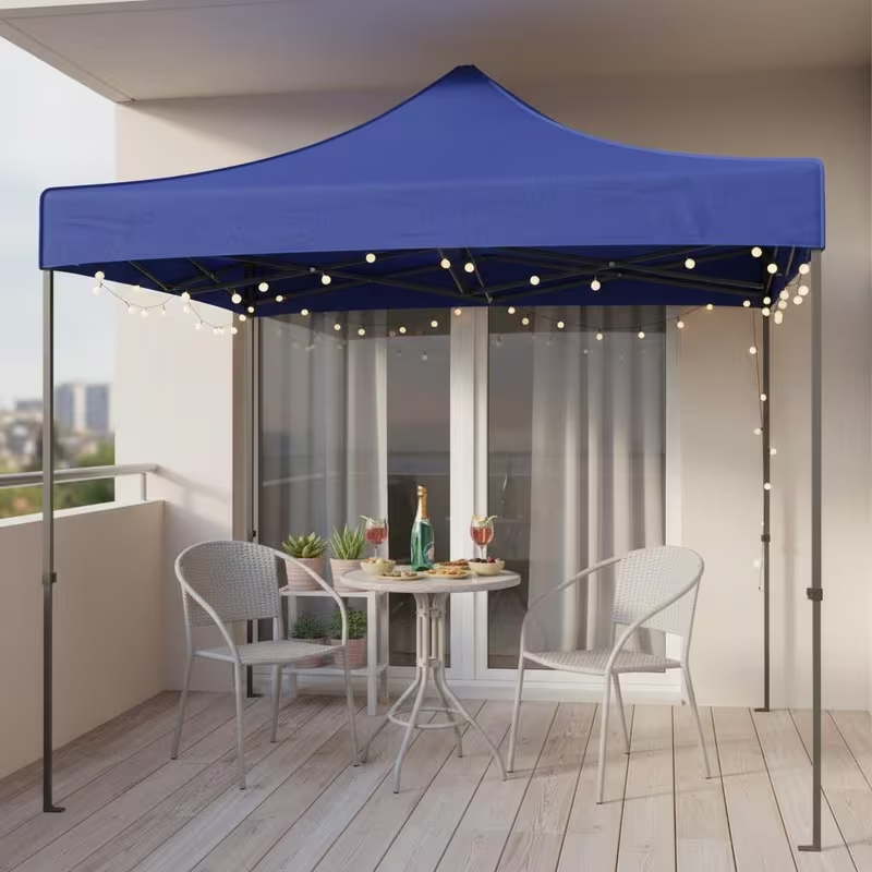 PAVILION PLIABIL 3X3 M PENTRU EXTERIOR – CORT EVENIMENTE CU STRUCTURĂ METALICĂ RANFORSATĂ ȘI ACOPERIȘ IMPERMEABIL, MONTAJ RAPID TIP ACORDEON, IDEAL PENTRU GRĂDINĂ, TERASĂ SAU CAMPING [7]