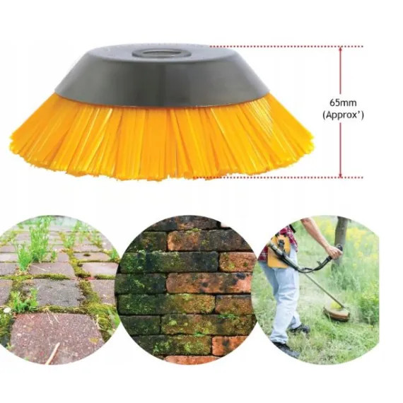 PERIE ROTUNDĂ DIN NAILON, 200 MM, PENTRU MOTOCULTOR ȘI MOTocoasă, IDEALĂ PENTRU CURĂȚAREA BURUIENILOR, PAVAJULUI ȘI A SUPRAFEȚELOR DURE [3]