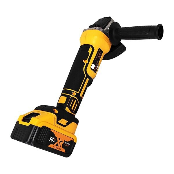 POLIZOR UNGHIULAR (FLEX) FĂRĂ FIR CU 2 ACUMULATORI 48V, 5 AH, DIAMETRU DISC 125 MM, 8100 RPM, GALBEN , PERFORMANȚĂ ȘI LIBERTATE TOTALĂ ÎN MIȘCARE [6]