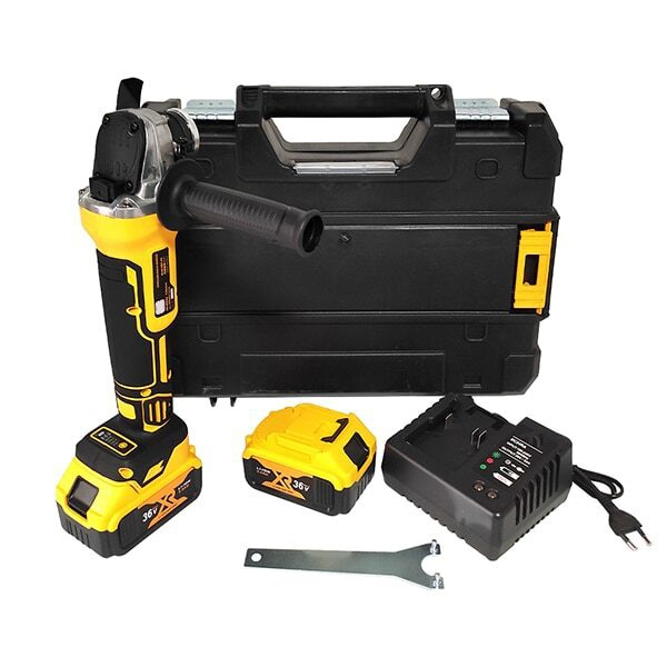 POLIZOR UNGHIULAR (FLEX) FĂRĂ FIR CU 2 ACUMULATORI 48V, 5 AH, DIAMETRU DISC 125 MM, 8100 RPM, GALBEN , PERFORMANȚĂ ȘI LIBERTATE TOTALĂ ÎN MIȘCARE [3]