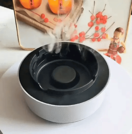 SCRUMIERĂ ELECTRICĂ INTELIGENTĂ CU ABSORBȚIE FUM, PURIFICATOR DE AER ȘI ODORIZANT, FILTRARE HEPA, PENTRU CASĂ ȘI BIROU [2]