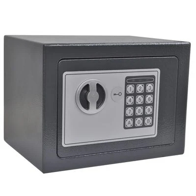 Seif metalic din otel cu inchidere electronica si cheie,27*22*22 cm [1]