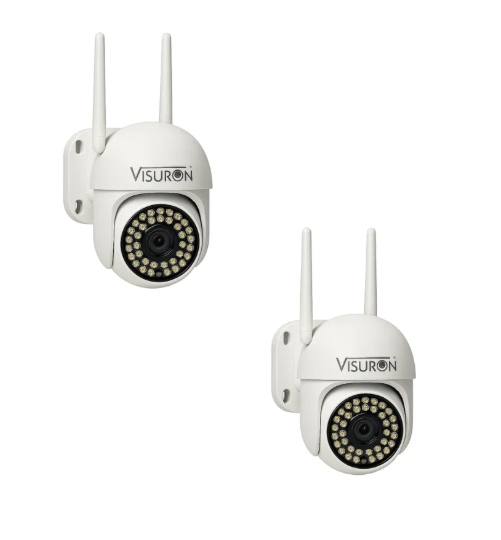 Set 2 Camere Supraveghere Wi-Fi Visuron – Viziune Nocturnă, 38 LED IR, Full HD 1080p [1]