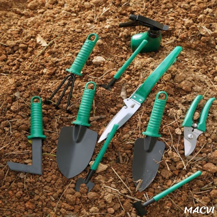 SET COMPLET ACCESORII GRĂDINĂRIT 10 PIESE, UNELTE DIN INOX ȘI PLASTIC PREMIUM, INCLUDE FOARFECĂ, LOPĂȚI, PULVERIZATOR ȘI GEANTĂ PENTRU TRANSPORT [5]