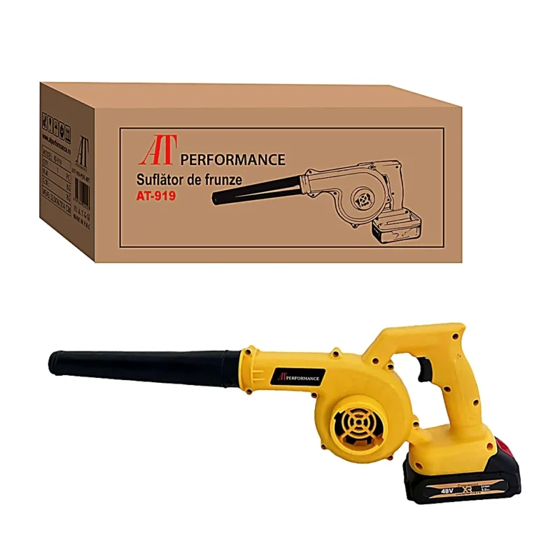 SUFLANTĂ ȘI ASPIRATOR FĂRĂ FIR 2-ÎN-1. 48V, 880W, 18.000 RPM, INCLUDE 2 ACUMULATORI , IDEAL PENTRU FRUNZE, PRAF ȘI ZĂPADĂ UȘOARĂ [4]