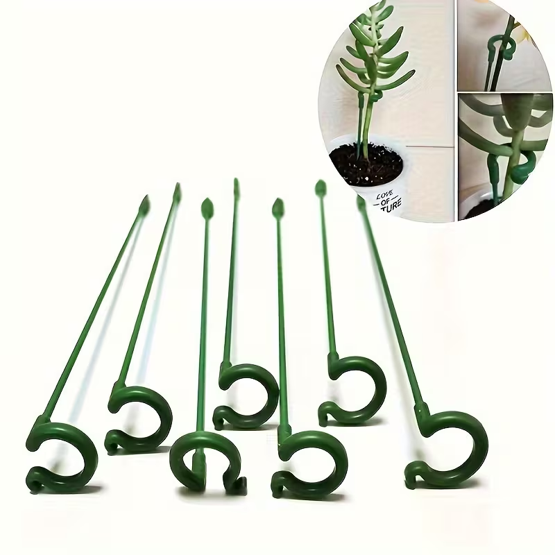 SET 10 SUPORTURI DE ÎNDREPTARE PENTRU PLANTE – CLEME DE FIXARE ȘI DIRIJARE, IDEALE PENTRU PLANTE AGĂȚĂTOARE, FLORI ȘI LEGUME, DESIGN DISCRET ȘI REZISTENT [4]
