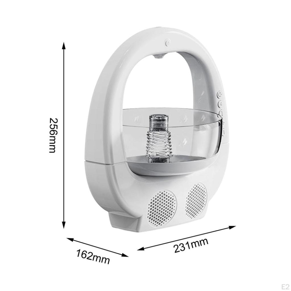 UMIDIFICATOR MULTIFUNCȚIONAL 3-ÎN-1: BOL DECORATIV, BOXĂ BLUETOOTH ȘI ILUMINARE RGB – CAPACITATE 700ML, DESIGN MODERN DIN ABS ALB [5]