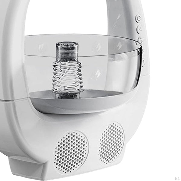 UMIDIFICATOR MULTIFUNCȚIONAL 3-ÎN-1: BOL DECORATIV, BOXĂ BLUETOOTH ȘI ILUMINARE RGB – CAPACITATE 700ML, DESIGN MODERN DIN ABS ALB [6]