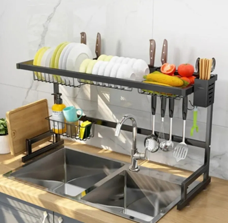 Organizator Chiuveta pentru Uscat Vasele, Otel Inoxidabil 85cm [2]