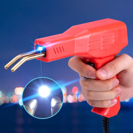 Casa Si Gradina - Aparat de Lipit Plastic 50W Cu Capse si Lanterna LED