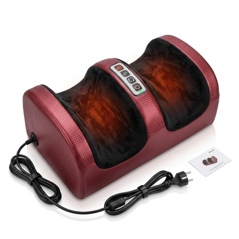 OFERTE TOP - APARAT ELECTRIC DE MASAJ PENTRU PICIOARE CU 4 PROGRAME RELAXANTE – MASAJ SHIATSU ȘI REFLEXOTERAPIE PENTRU CIRCULAȚIE ȘI ELIBERARE DE STRES