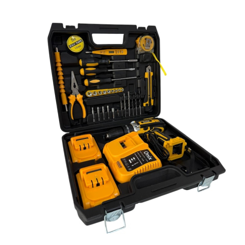 Bormasina Electrica 48V cu Percutie + Trusa Autofiletanta: 2 Acumulatori 48V , Incarcator si 30 Accesorii [3]