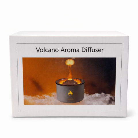 DIFUZOR AROME TIP VULCAN CU EFECT DE LAVĂ ȘI FLACĂRĂ LED – UMIDIFICATOR ȘI DISPOZITIV AROMATERAPIE CU DESIGN SPECTACULOS ȘI MODURI DE PULVERIZARE DINAMICE [2]