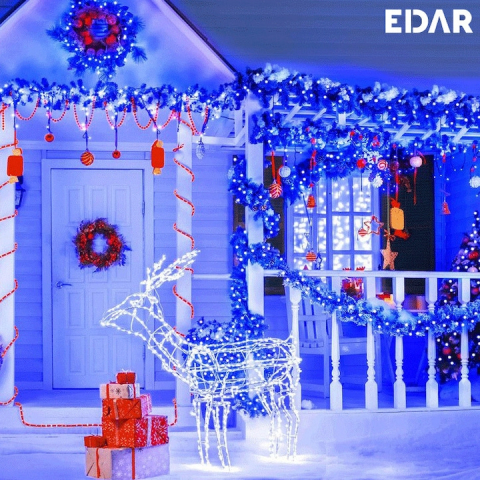Instalatie de craciun , tip Rola 100m, 8 moduri de lumini, pentru exterior/interior, multicolor [8]
