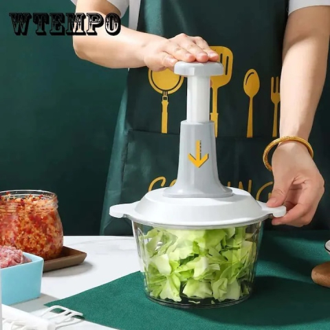 MAȘINĂ DE TOCAT LEGUME MANUALĂ PRIN PRESARE, MULTIFUNCȚIONALĂ , DISPOZITIV RAPID DE TĂIAT CEAPĂ, USTUROI ȘI VERDEȚURI, ACCESORIU BUCĂTĂRIE [2]
