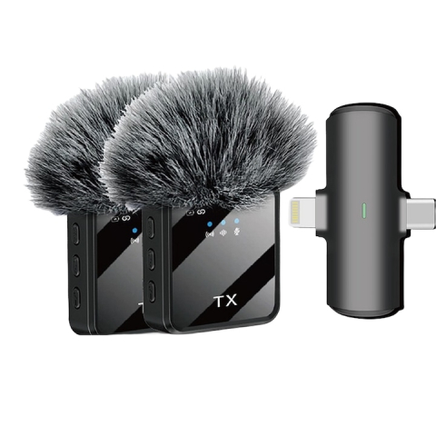 Gadget - LAVALIERĂ WIRELESS PROFESIONALE F15, 2.4 GHZ, PLUG AND PLAY, PORTABILĂ – PENTRU SMARTPHONE, LAPTOP ȘI TABLETĂ, NEGRU