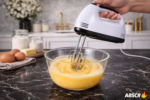 MIXER CU BOL DIN INOX 4L – PUTERE 380W, 7 TREPTE DE VITEZĂ, ACCESORII PENTRU FRĂMÂNTARE ȘI AMESTECARE, DESIGN ERGONOMIC ALB [4]