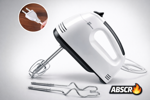 MIXER CU BOL DIN INOX 4L – PUTERE 380W, 7 TREPTE DE VITEZĂ, ACCESORII PENTRU FRĂMÂNTARE ȘI AMESTECARE, DESIGN ERGONOMIC ALB [2]
