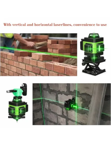 NIVELĂ LASER 4D CU 16 LINII VERZI, AUTONIVELARE 360°, TELECOMANDĂ, ACCESORII ȘI TREPIED PROFESIONAL 150 CM , PRECIZIE MAXIMĂ PENTRU CONSTRUCȚII ȘI AMENAJĂRI [3]