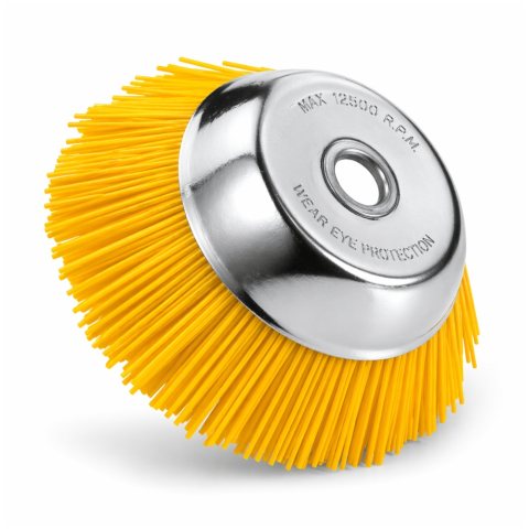 Gradină si Bricolaj - PERIE ROTUNDĂ DIN NAILON, 200 MM, PENTRU MOTOCULTOR ȘI MOTocoasă, IDEALĂ PENTRU CURĂȚAREA BURUIENILOR, PAVAJULUI ȘI A SUPRAFEȚELOR DURE