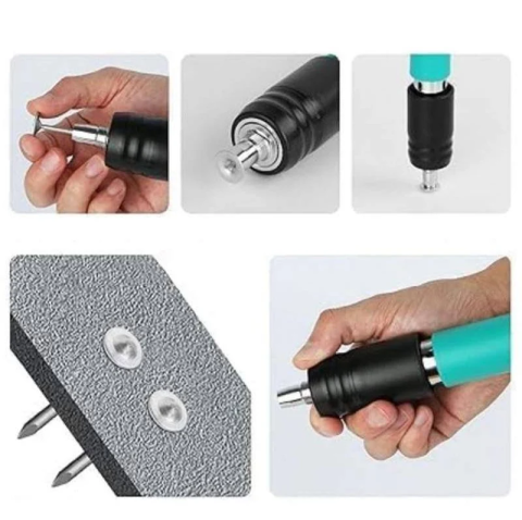 PISTOL MANUAL PENTRU FIXAREA CUIELOR ȘI NITURILOR, LUNGIME 30 CM, CALIBRU 7.3 MM, EFECT PNEUMATIC , DISPOZITIV PROFESIONAL PENTRU MONTAJ RAPID ÎN BETON ȘI OȚEL [6]