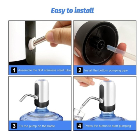 Pompa Electrica pentru Bidon de Apa cu Incarcare USB si Indicator LED – Performanta, Usurinta si Eficienta [6]
