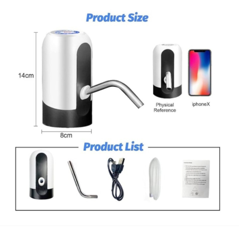 Pompa Electrica pentru Bidon de Apa cu Incarcare USB si Indicator LED – Performanta, Usurinta si Eficienta [2]