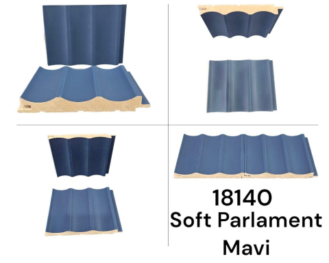Casa Si Gradina - Riflaj Decorativ MDF soft albastru 80*12 cm