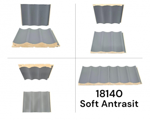 Casa Si Gradina - Riflaj Decorativ Mdf Soft Antracit 280*12 cm