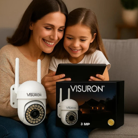 Set 2 Camere Supraveghere Wi-Fi Visuron – Viziune Nocturnă, 38 LED IR, Full HD 1080p [2]