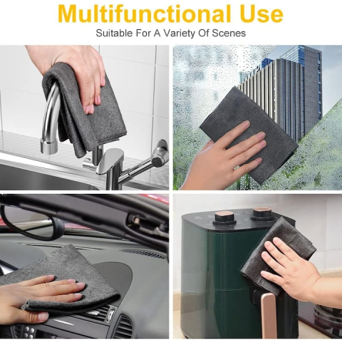 SET 5 LAVETE MICROFIBRĂ PREMIUM 30X30CM – CURĂȚARE PROFESIONALĂ FĂRĂ URME, SCAME SAU ZGÂRIETURI, IDEALE PENTRU GEAMURI, OGLINZI, BUCĂTĂRIE ȘI AUTO [1]
