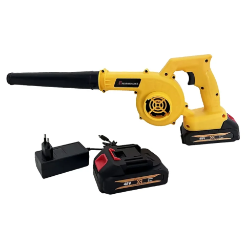 SUFLANTĂ ȘI ASPIRATOR FĂRĂ FIR 2-ÎN-1. 48V, 880W, 18.000 RPM, INCLUDE 2 ACUMULATORI , IDEAL PENTRU FRUNZE, PRAF ȘI ZĂPADĂ UȘOARĂ [2]