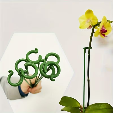 SET 10 SUPORTURI DE ÎNDREPTARE PENTRU PLANTE – CLEME DE FIXARE ȘI DIRIJARE, IDEALE PENTRU PLANTE AGĂȚĂTOARE, FLORI ȘI LEGUME, DESIGN DISCRET ȘI REZISTENT [2]