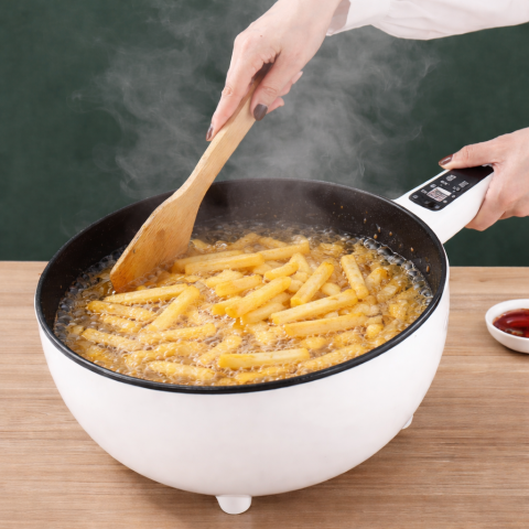 Tigaie Electrica 26cm , 3L Capacitate, cu Panou de Control Inteligent, Protectie Termica