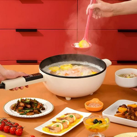 Tigaie Electrica 26cm , 3L Capacitate, cu Panou de Control Inteligent, Protectie Termica [1]