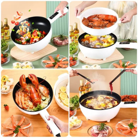 Tigaie Electrica 26cm , 3L Capacitate, cu Panou de Control Inteligent, Protectie Termica [4]