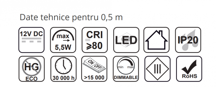 300 LED-es 2835 típusú szalag 5 mm [5]