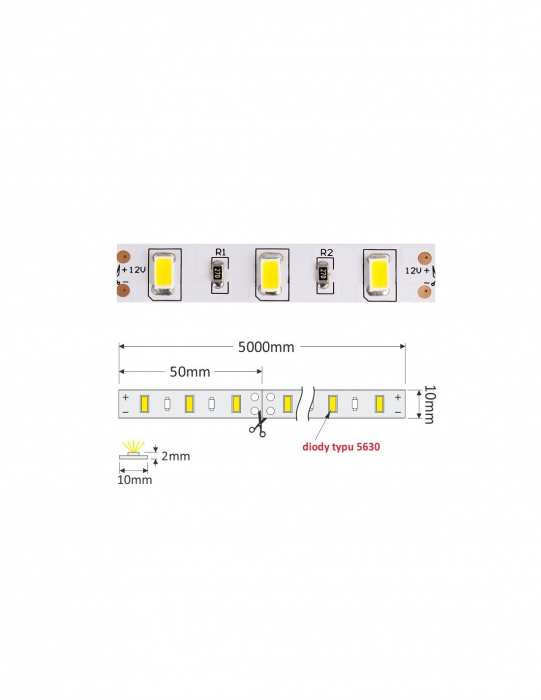 Prémium LED szalag , 70W/5m 300LED-del [4]
