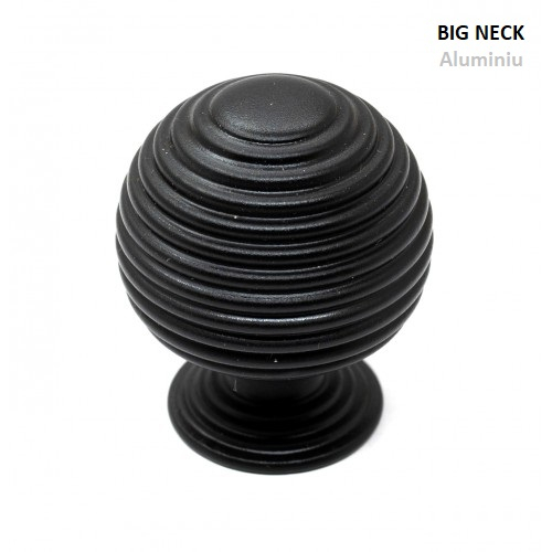 Big Neck bútorgomb Fekete matt [1]