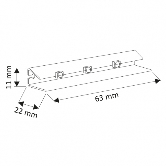 PVC RGB LED klipsz [2]