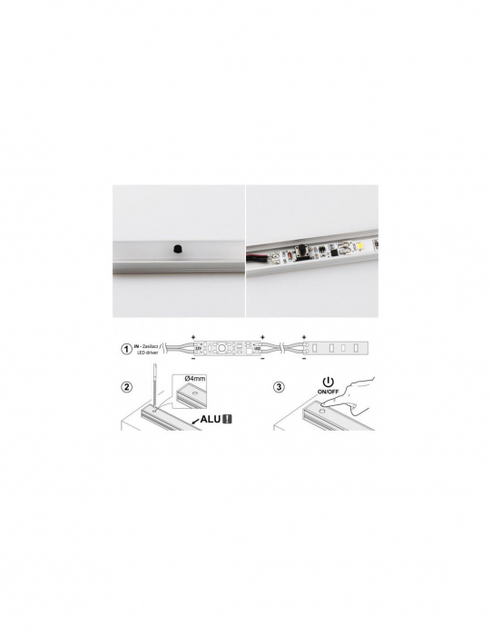 MS60 Mechanikus kapcsoló -  LED Profilokhoz [2]