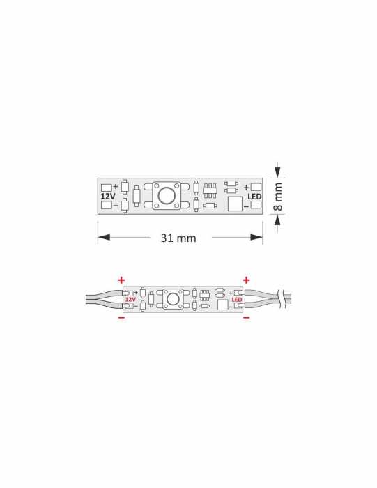 MS60 Mechanikus kapcsoló -  LED Profilokhoz [3]