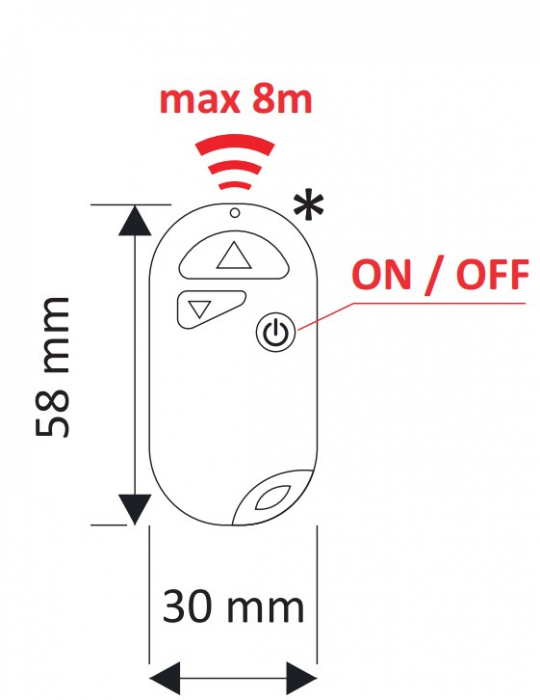 RF LED dimmer  távirányítóval [3]